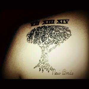 fingerprint tree tattoo