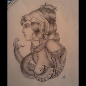 #drawing #snake #beutifullwoman #tattooblackandgrey #jackink