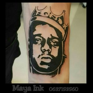 #biggiesmalls #biggietattoo #silhouette #mayaink #doetinchem #tattooartist