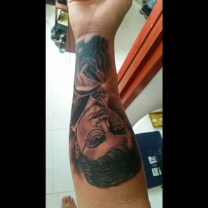 #harrypottertattoo #realism #realistictattoo #tattoo #harrypotter  #blackandgrey by Ronald Team tattoo