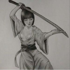 #tattooidea #samuraigirl #drawing #samurai