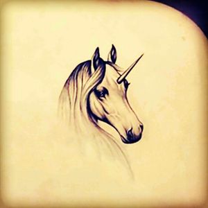 #unicorn #magic #blackandgrey