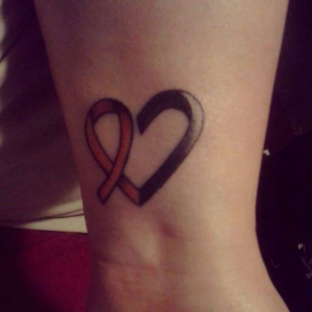 Tattoo uploaded by Randi • My MS ribbon tattoo. • Tattoodo