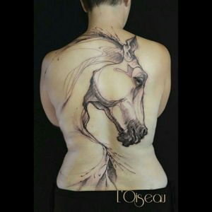 #horse #linear #tattoo #inspiration