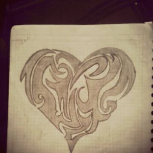 Draw 2 #sketch #tribal #heart #megandreammtattoo