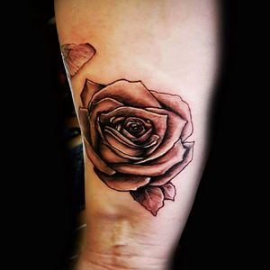 Rose black and gray tattoo ...