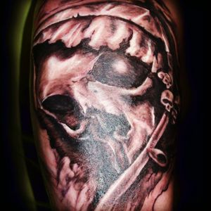 Death Black and Gray Tattoo ....