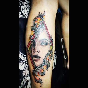 Another Lower Piece on my Right Leg done by my artist, Jes M. Osilao from Cagayan de Oro City, Philipines today, July 9, 2016.