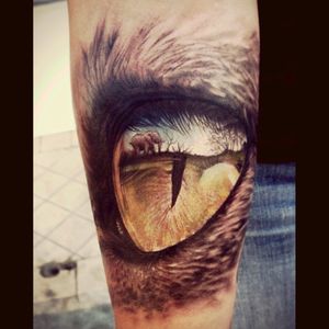 #TwoinOneTattoo #eyetattoo #landscape