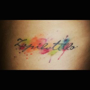 #color #lettering #acuarela #watercolor by Kevin Poveda #KevinPovedaTattoo #CostaRica #CostaRicaTattoo