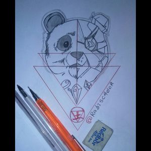 #panda #artwork #draw #design #illustration #sketch #linework #geometric #animal  #bear