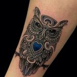 Love the blue #blue #owl #arm