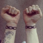 My wrist tattoos #wristtattoo #chains #gamer #bioshock #thick