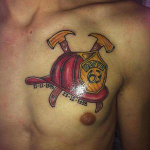 Firefighter tattoo An memorial tattoo to my father#firefightertattoo #memorialtattoo #father #sweden #circletattosweden