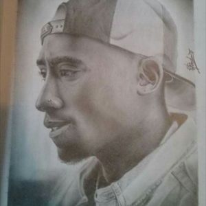 2 pac portrait i did not to long ago