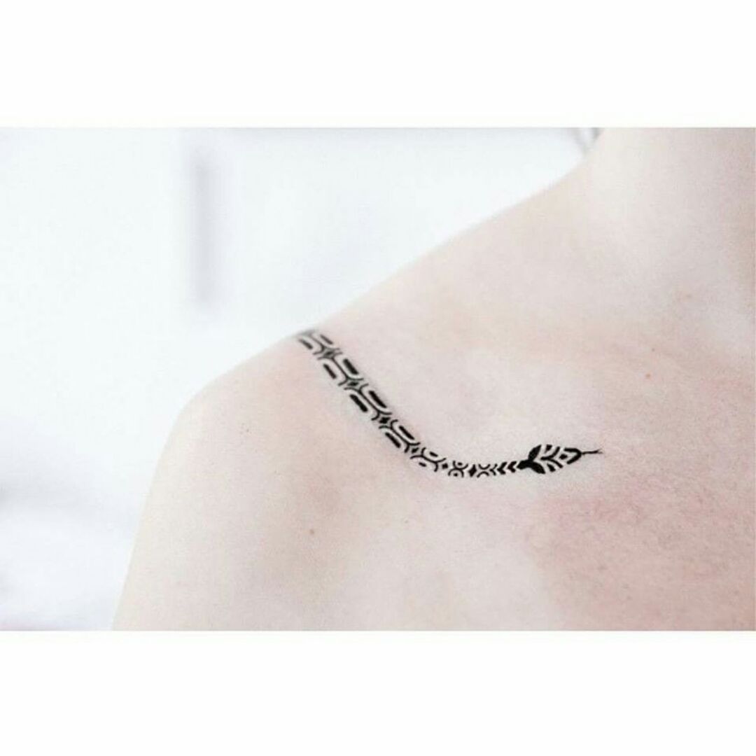 Tattoo Design Snake Minimalistic Snake Lined Drawing  Etsy