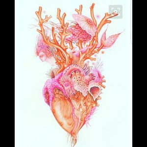 #heart #ocean #coral #fish
