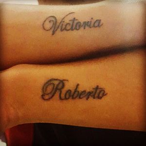 #nametattoo #Victoria #Roberto #family