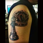 King chess piece and crown