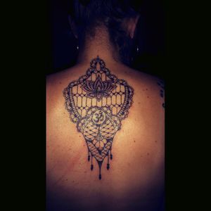Dentelle, tattoo by FUERTES Guillaume...