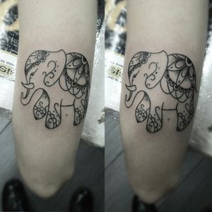 #tattoo #ink #inked #tattooed #elephant #elephanttattoo #lines #linework