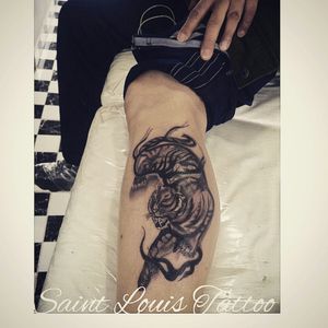 #saintlouistattoo #Tigger #ink #tattoo