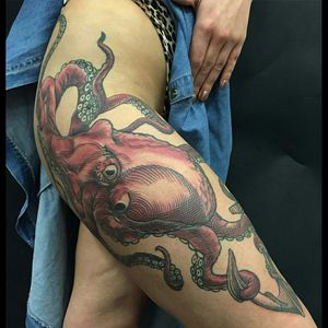Octopus tattoo by Sam Rulz