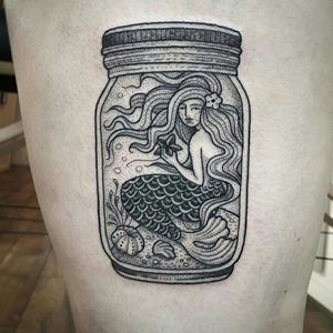 mermaid in a jar by Suflanda