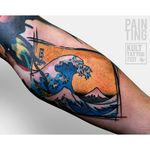 Great wave tattoo by Szymon Gdowicz #szymgo #greatwaveoffkanagawa