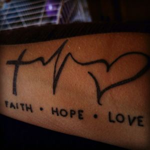This is my most recent. Faith Hope Love