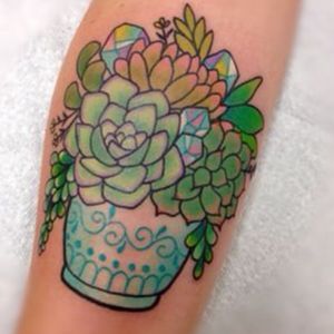 Loving the potted #succulent tattoos for my other thigh. Add some more color and personalization and this just might be my next #dreamtattoo