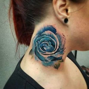 By #antbate  #rose  #flower #watercolortattoo #abstract#watercolor