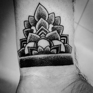 Tattoo #3 #mandala #dotwork #lotus #rebirth