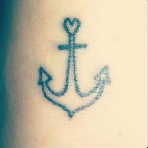 Anchor in my ankle,  tiny tat