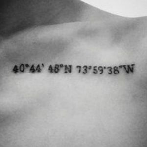 #megandreamtattoo but not exactly this one, my fav would be with my own coordinates 🌹