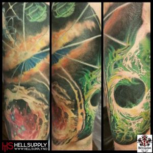 Tattoo by Jimmy #hellspawn #customtattoo #oslo #norway #space #outerspace #detailed #colorful