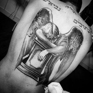 Angel CemeteryBy Alexandre Dallier#dallier #tattooartist #tattoos #tattoodo #tattooist #tattooistartmag #working #tattooing #blackandgraytattoos #arte #art