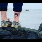 Tattoo from my friend.. Mine is coming soon  #tattoo #blackwork #Tattoodo #giantscauseway #ireland #holiday #treeoflife #vans #vansstarwars #sea #fishingboat