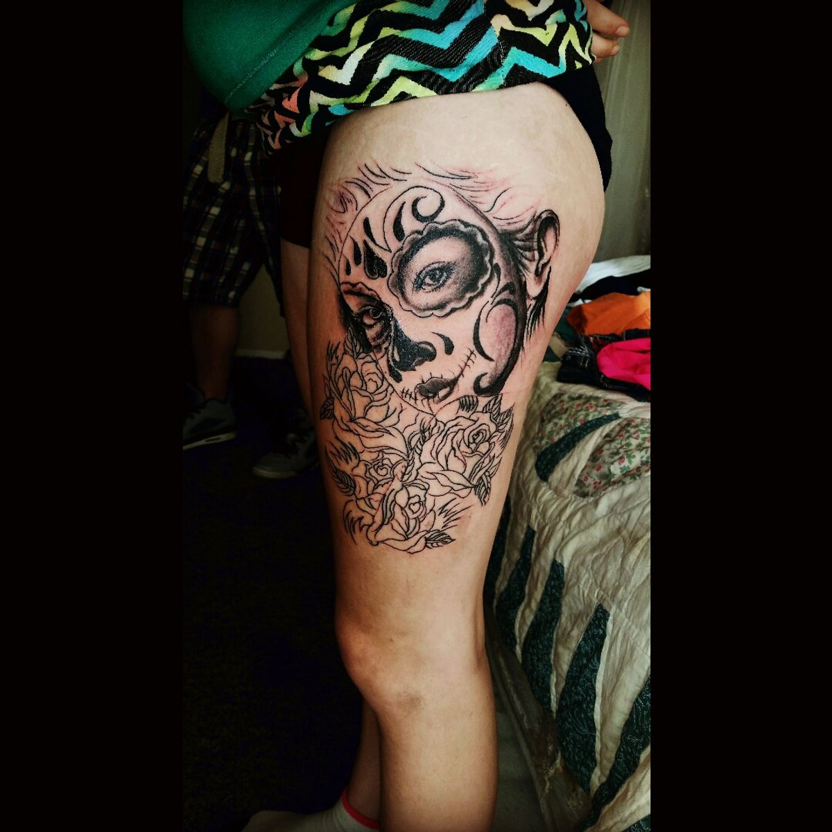 Tattoo uploaded by Kevin • The start of my wife's first major tat ...