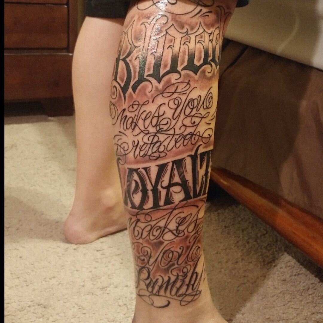 Gangster leg sleeve by Lee  Rocky Mountain Tattoo  Facebook