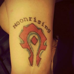 My horde WOW tattoo from Steve at eternal angel in lincoln