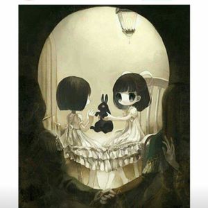 I want it on my back <3 #artwork #opticalillusion #scull