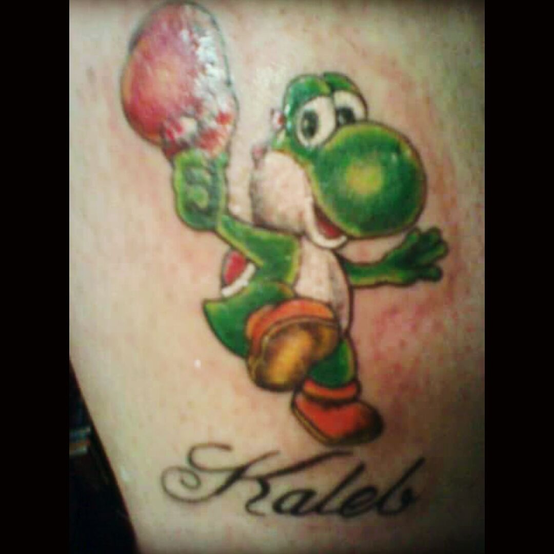 baby yoshi tattoo