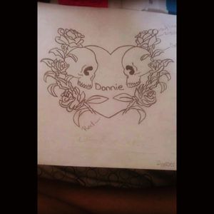 Tattoo I drew up for me and my husband I want his name in heart and he wants mine