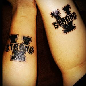 Did these V strong tats for my wife and sister In law its a tribute for thier brother who just passed away #V strong
