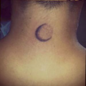 This tattoo is a small honor to my goddess the moon #moon #small #witch