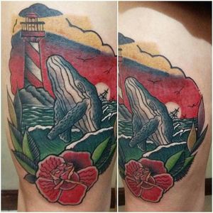 #tattoo #tattoosp #brasil #whale #whaleteattoo #traditional #traditionalwhale #traditionaltattoo