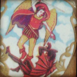 San Miguel in our language aka St. Michael one of god's archangel.. This image is very close to my heart as label of my poison. Ginebra San Miguel. A lot of times i feel it saves me in a lot diff. ways.. #megandreamtattoo