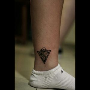 a one small tattoos #MountFuji #triangle