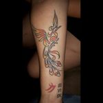 Here u can see 3 more tattoos. A Phoenix... I had many life altering experiences and like a Phoenix i always Rise From the Ashes better n stronger. Chinese symbol which is facing so that others can read it is strength or power and then my numbers 369 presenting my craziness, the number 3 comes into everything